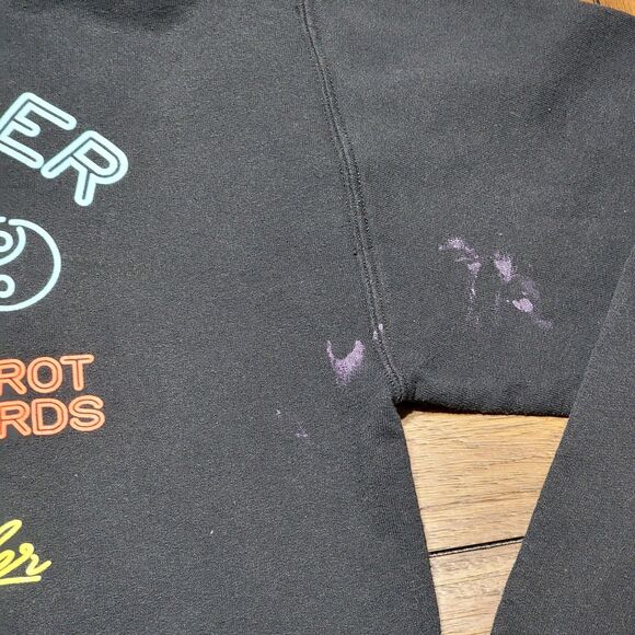 Artist Union LS Pullover Black Hoodie "Daydream Palm Reader" - Size Small - Picture 7 of 7
